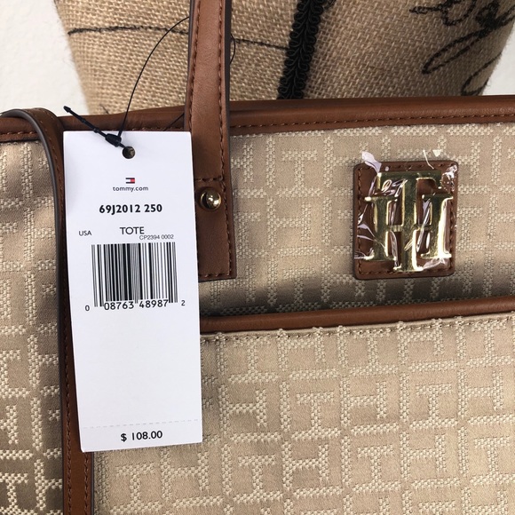 NEW Tommy Hilfiger Monogram TH Tote Bag - Picture 4 of 10